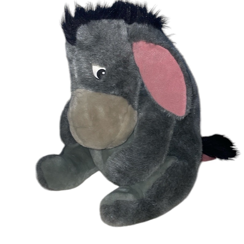 •WALT DISNEY WORLD•EYEORE STUFFED ANIMAL BY DISNEY CARTOON "WINNIE THE POOH" EUC